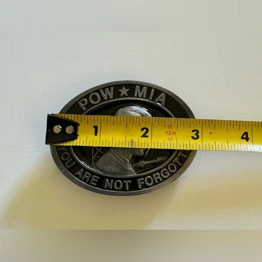 POW MIA You Are Not Forgotten Belt Buckle